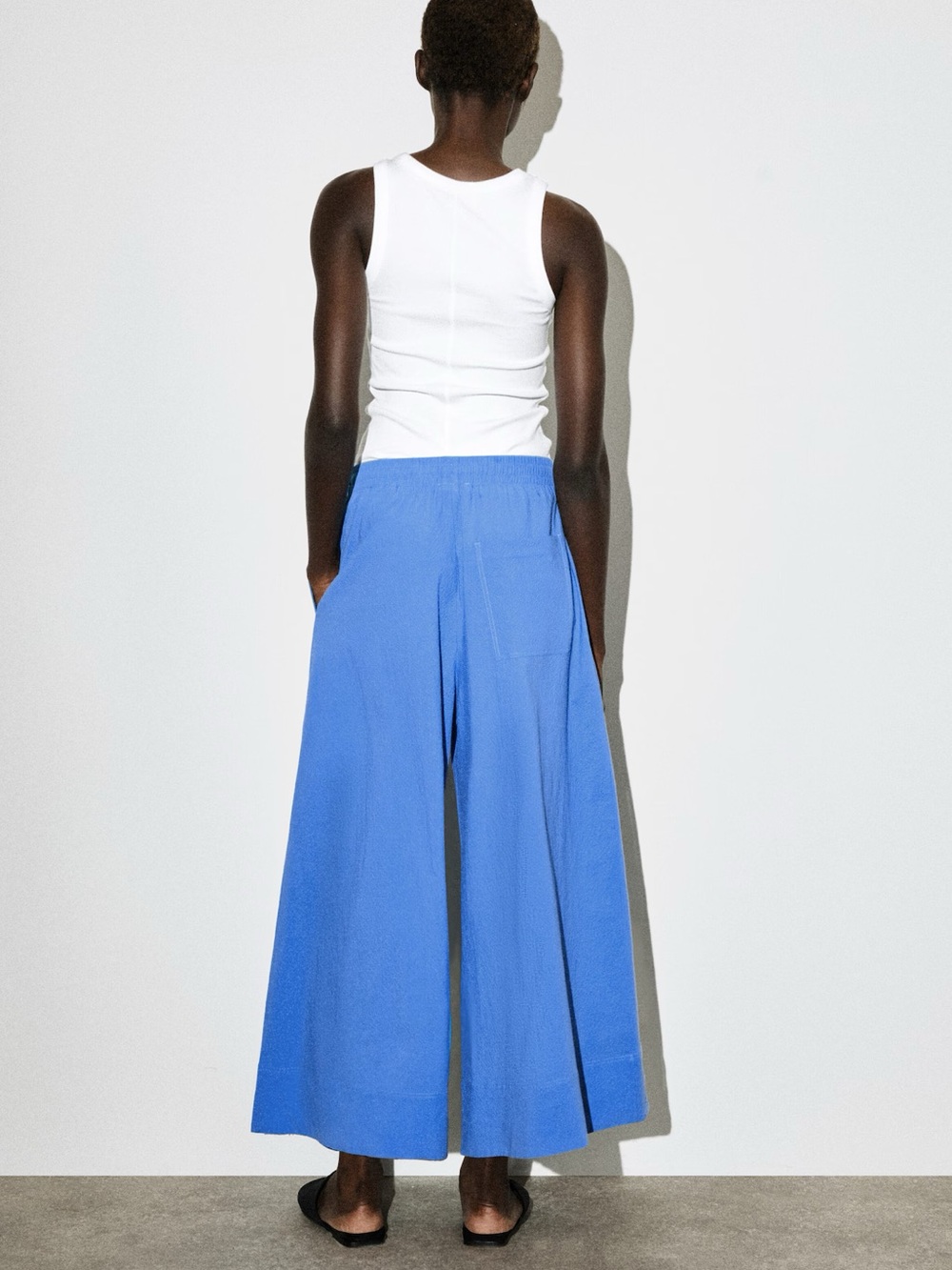 NWT (size 10) COS SEERSUCKER CULOTTES - Picture 4 of 10
